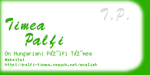 timea palfi business card